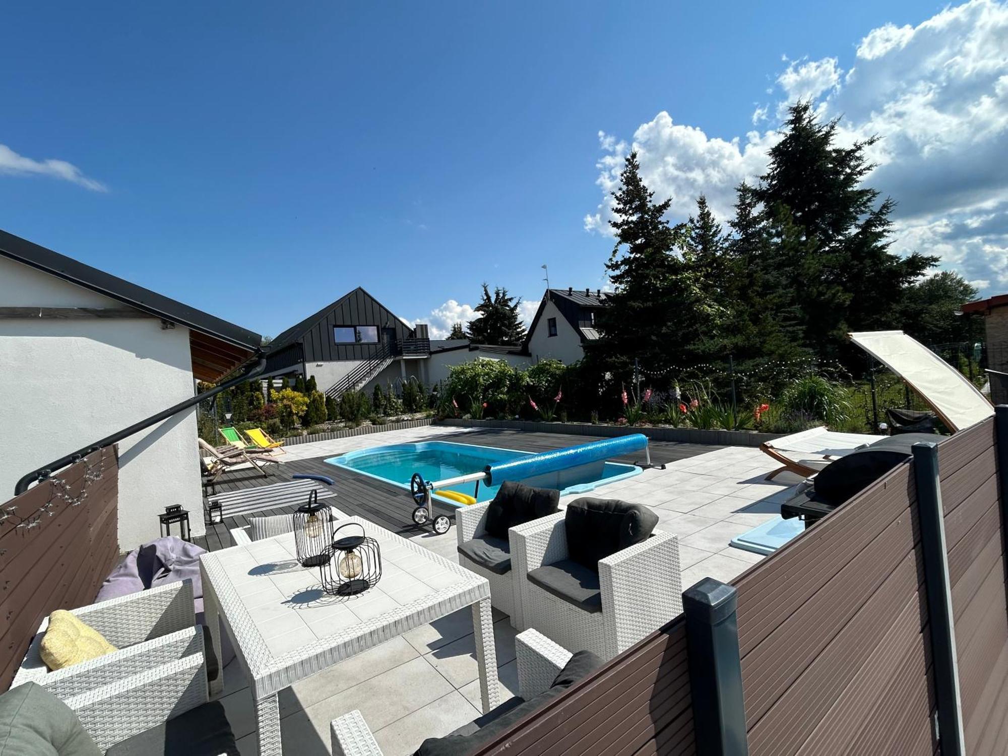 Koniec Swiata Dom 84M2 Z Balia Villa Mikołajki Exteriör bild